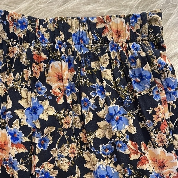 Live To Be Spoiled Pants Wide Leg Flare Floral Pull On Bohemian Casual Sz Large - Picture 5 of 10